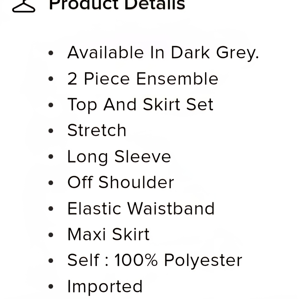 Fashion Nova Gray Skirt Set - Picture 4 of 4